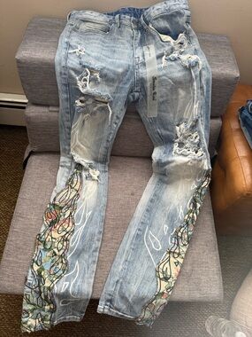 Stacked Smoke Rise NY Jeans Size 30 ( Fits Like An 32)